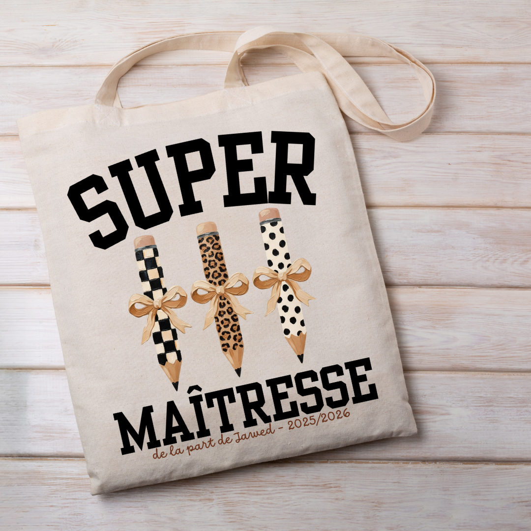 Tote bag Super maîtresse