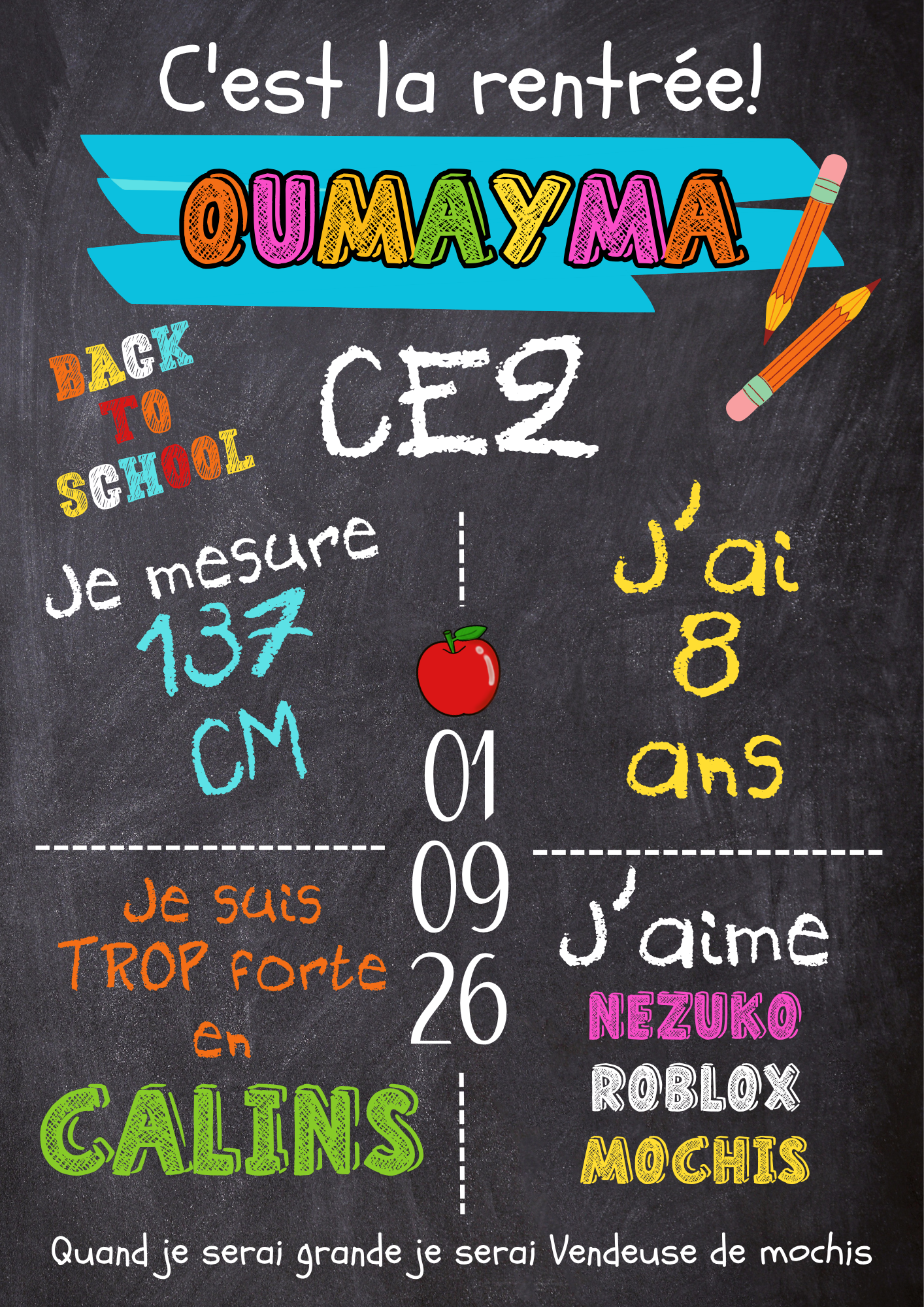 Affiche rentrée