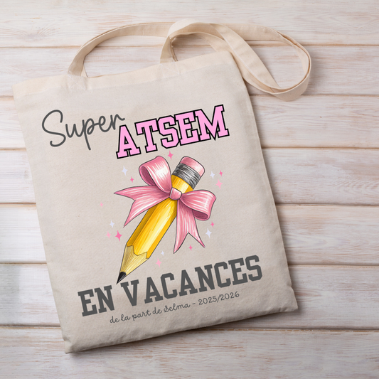 Tote bag Super ... en vacances